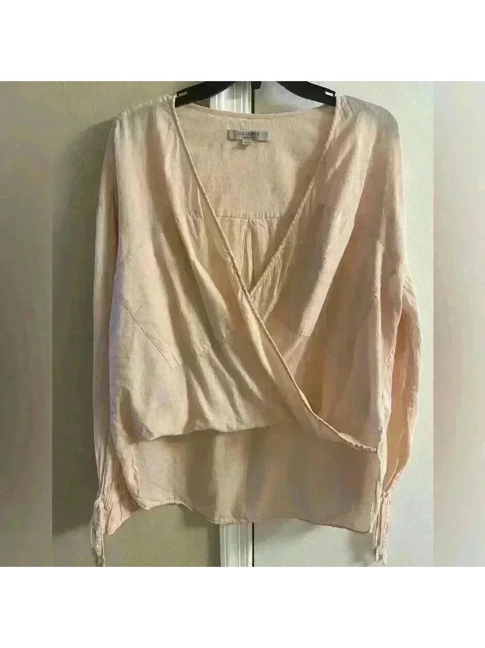 All saints top crossover‎ bell sleeves slouchy Medium